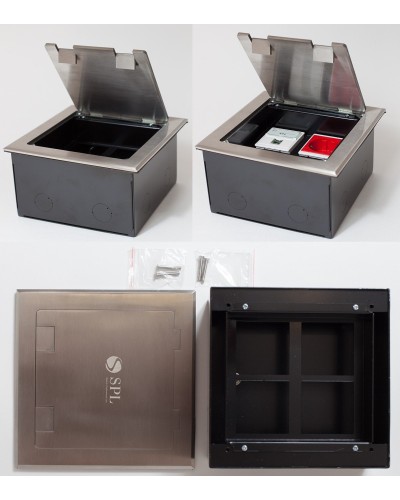 Люк на 4 поста (45х45), из нержавеющей стали, с коробкой, IP40 (300014). Люк. SPL в Комсомольске-на-Амуре