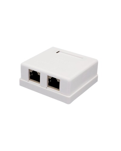Розетка настенная RJ-45, 8P8C, Cat.6, 2 порта FTP (10-0353): Компьютерная розетка в Комсомольске-на-Амуре