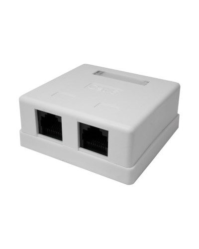Розетка настенная RJ-45, 8P8C, Cat.6, 2 порта UTP (10-0310): Компьютерная розетка в Комсомольске-на-Амуре