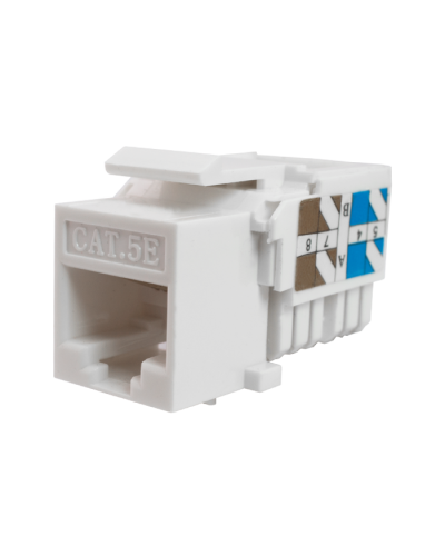 Модуль-вставка Keystone Кат5е, инстр.зад, белый UTP (10-0313): Вставка Keystone Jack RJ-45 в Комсомольске-на-Амуре