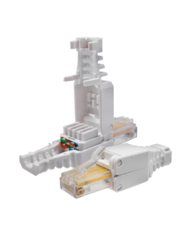 Коннектор 8P8C U/UTP Cat.5e (RJ-45) безинструментальный (10-0218). Разъем RJ-45. SUPRLAN в Комсомольске-на-Амуре