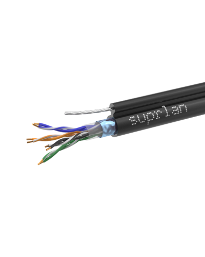 FTP Cat.5e 4x2xAWG24 Cu PE Outdoor T-FG8 (трос) Median (01-1035-1). Кабель «витая пара» (LAN) для структурированных систем связи. SUPRLAN в Комсомольске-на-Амуре