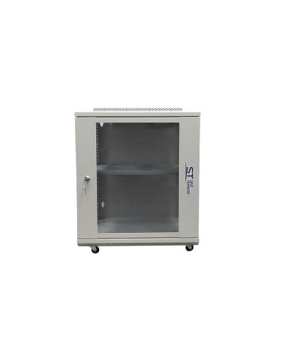 ST-NC12U600 (серый) С ПОЛКОЙ. Шкаф телекоммуникационный 19 настенный 12U. Space Technology в Комсомольске-на-Амуре