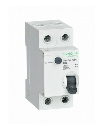City9 Set 1P+N С 20А 4.5kA 30мА A 230В (C9D55620). Автоматический выключатель дифференциального тока. Systeme Electric в Комсомольске-на-Амуре