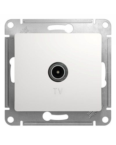 Glossa розетка TV антенна коннектор, 1-местная, скрытой установки, механизм, белый (GSL000193). Розетка TV антенна. Systeme Electric в Комсомольске-на-Амуре
