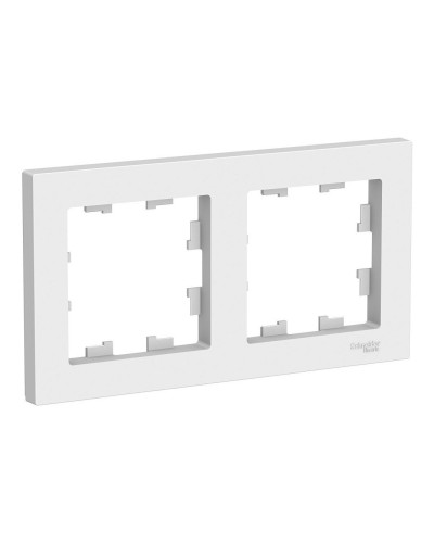 AtlasDesign рамка 2-местная универсальная, белый (ATN000102). Рамка. Systeme Electric в Комсомольске-на-Амуре