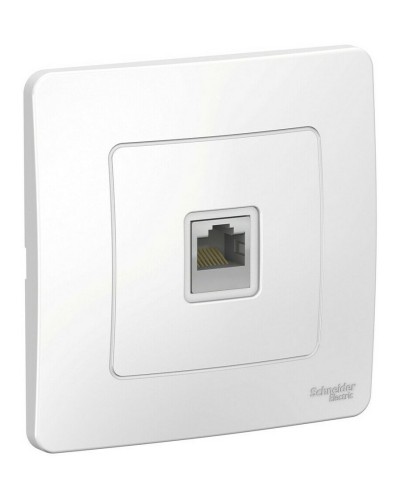 BLANCA розетка RJ45 1-местная, кат. 5Е, скрытой установки, белый (BLNIS045001). Розетка компьютерная. Systeme Electric в Комсомольске-на-Амуре