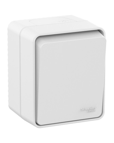 AtlasDesign PROFI54 выключатель 1-клавишный, открытой установки, белый (ATN540111). Выключатель. Systeme Electric в Комсомольске-на-Амуре