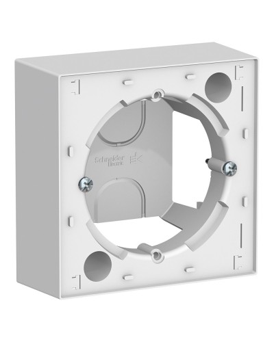 AtlasDesign коробка для наружного монтажа, белая (ATN000100). Коробка для наружного монтажа. Systeme Electric в Комсомольске-на-Амуре