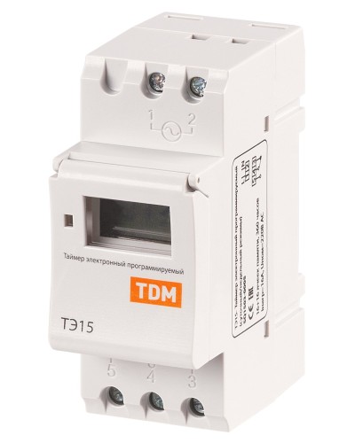 ТЭ15-1мин/7дн-16on/off-16А-DIN TDM (SQ1503-0005). Таймер электронный. TDM ЕLECTRIC в Комсомольске-на-Амуре