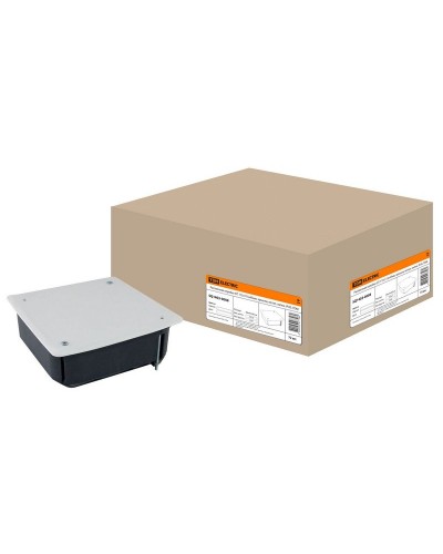 Распаячная коробка СП 115х115х45мм, крышка, метал. лапки, IP20, TDM (SQ1403-0008). Распаячная коробка СП. TDM ЕLECTRIC в Комсомольске-на-Амуре