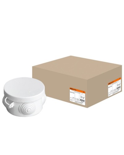 Коробка ОП D65х40мм, крышка, IP54, 4вх. (SQ1401-0501). Распаячная коробка. TDM ЕLECTRIC в Комсомольске-на-Амуре