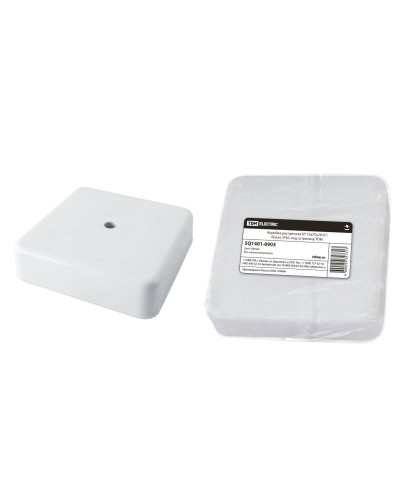 Коробка КР 75х75х20 ОП белая, IP40 (SQ1401-0903). Распаячная коробка. TDM ЕLECTRIC в Комсомольске-на-Амуре