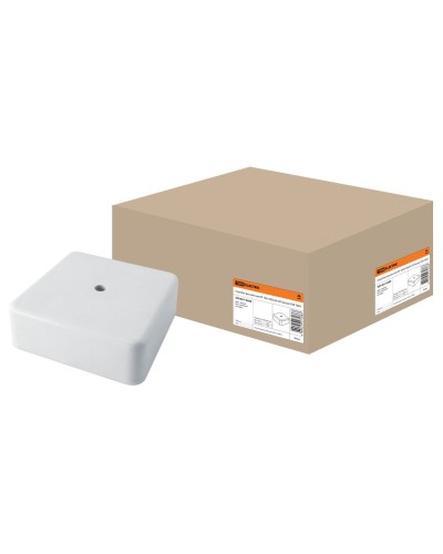 Коробка КР 100х100х44 ОП белая, IP40 (SQ1401-0209). Распаячная коробка. TDM ЕLECTRIC в Комсомольске-на-Амуре