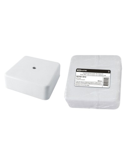 Коробка КР 100х100х44 ОП белая, IP40, с клеммной колодкой (SQ1401-0910). Распаячная коробка. TDM ЕLECTRIC в Комсомольске-на-Амуре
