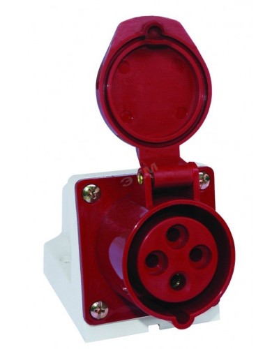 Розетка 124 стационарная 3Р+РЕ 32А 380В IP44 (SQ0602-0005). Розетка. TDM ЕLECTRIC в Комсомольске-на-Амуре