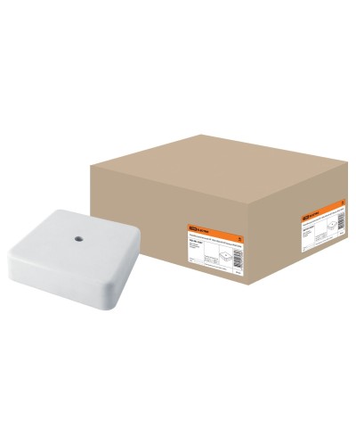 Коробка КР 100х100х29 ОП белая, IP40 (SQ1401-0207). Распаячная коробка. TDM ЕLECTRIC в Комсомольске-на-Амуре