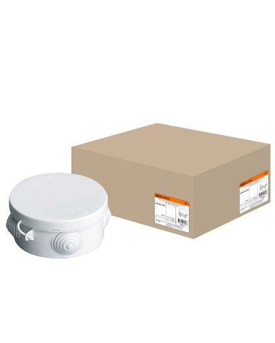 Коробка ОП D85х40мм, крышка, IP54, 4вх. (SQ1401-0102). Распаячная коробка. TDM ЕLECTRIC в Комсомольске-на-Амуре