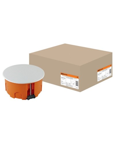 Распаячная коробка СП D80х40мм, крышка, пл. лапки, IP20, TDM (SQ1403-1025). Распаячная коробка СП. TDM ЕLECTRIC в Комсомольске-на-Амуре