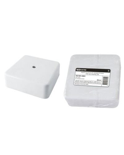 Коробка КР 50х50х20 ОП белая, IP40 (SQ1401-0901). Распаячная коробка. TDM ЕLECTRIC в Комсомольске-на-Амуре