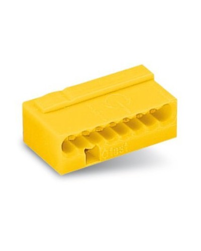 WAGO 243-508 Клемма MICRO 8-проводная желтая. Клемма для распределительных коробок. WAGO в Комсомольске-на-Амуре