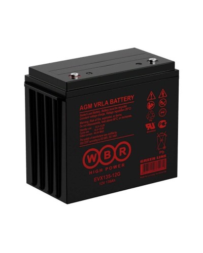 WBR EVX135-12G. Аккумулятор герметичный свинцово-кислотный. WBR в Комсомольске-на-Амуре
