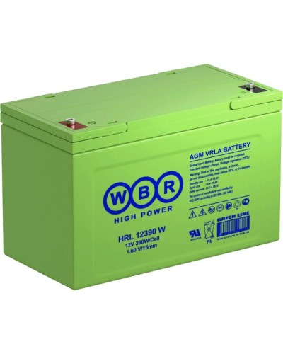 WBR HRL12390W. Аккумулятор герметичный свинцово-кислотный. WBR в Комсомольске-на-Амуре