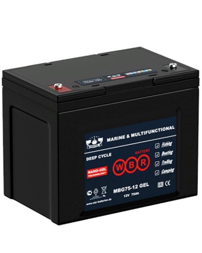 WBR MBG75-12. Аккумулятор герметичный свинцово-кислотный. WBR в Комсомольске-на-Амуре