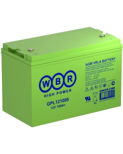 WBR GPL121000. Аккумулятор герметичный свинцово-кислотный. WBR в Комсомольске-на-Амуре