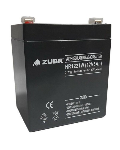 ZUBR HR 1221W (12V, 5Ah). Аккумулятор герметичный свинцово-кислотный. ZUBR в Комсомольске-на-Амуре