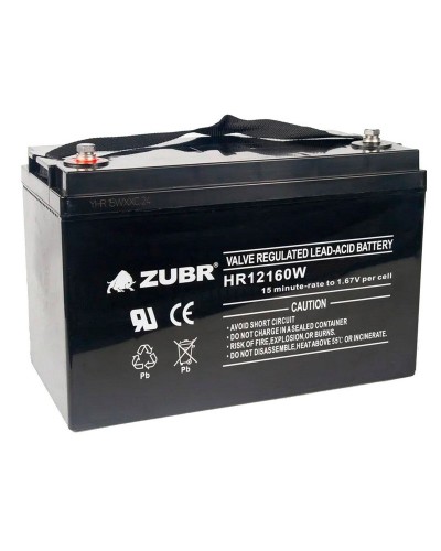 ZUBR HR 12160W (12V, 45Ah). Аккумулятор герметичный свинцово-кислотный. ZUBR в Комсомольске-на-Амуре