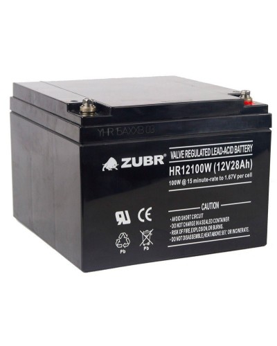 ZUBR HR 12100W (12V, 28Ah). Аккумулятор герметичный свинцово-кислотный. ZUBR в Комсомольске-на-Амуре