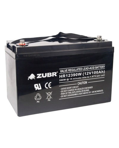 ZUBR HR 12390W (12V, 110Ah). Аккумулятор герметичный свинцово-кислотный. ZUBR в Комсомольске-на-Амуре