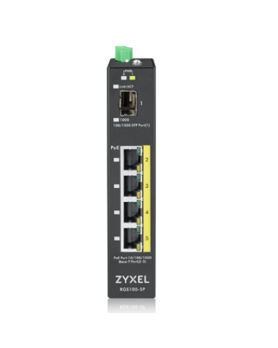 RGS100-5P-ZZ0101F. Промышленный PoE+ коммутатор. ZYXEL в Комсомольске-на-Амуре