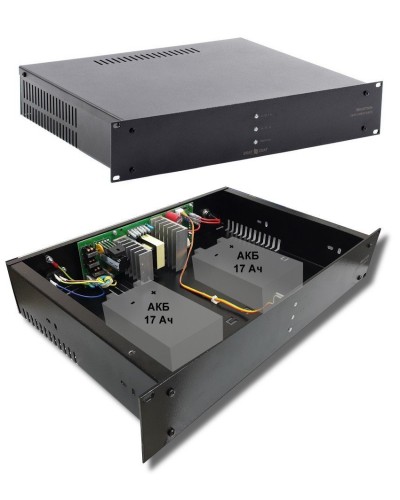 СКАТ-1200У RACK (СКАТ ИБП-12/7-2x17-RACK) (2141). Источник вторичного электропитания резервированный. Бастион в Комсомольске-на-Амуре