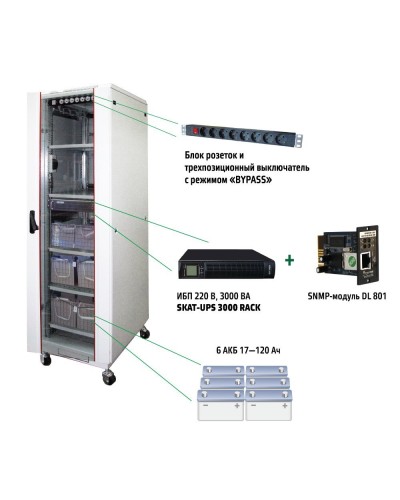 SKAT UPS 3000 SNMP (467). Комплекс бесперебойного питания. Бастион в Комсомольске-на-Амуре