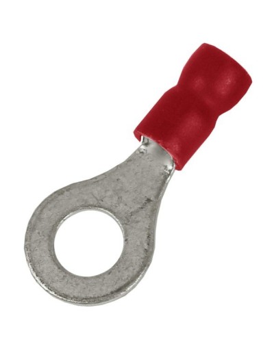 Наконечник НКИ 0,25-1,5 М10 (D10,5мм) с отверстием под винт (100 шт) (2A10P-EE-PVC). Наконечник с отверстием под винт и изолированным фланцем ПВХ. ДКС в Комсомольске-на-Амуре
