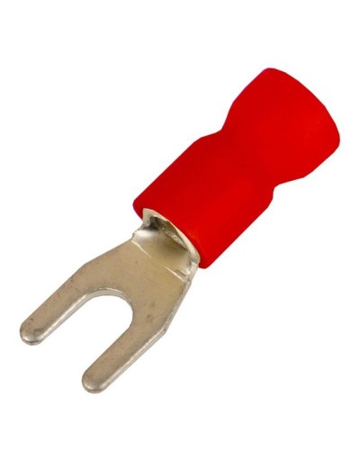 Наконечник вилочный НВИ 0,25-1,5 М5 (D5,3мм) (100 шт) (2A15P-EE-PVC). Наконечник вилочный с изолированным фланцем ПВХ. ДКС в Комсомольске-на-Амуре