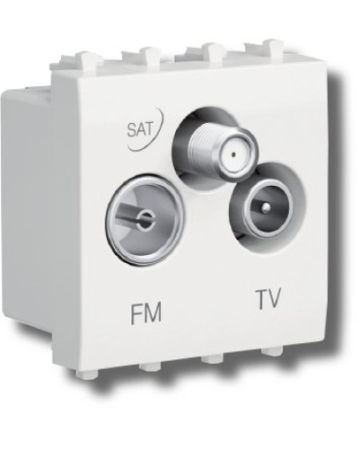 Розетка TV-FM-SAT Avanti 1 модуль черный квадрат (4402532): Розетка TV-FM-SAT в Комсомольске-на-Амуре