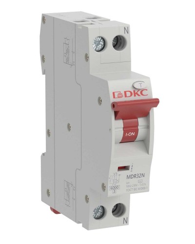 YON max MDR, 1P+N, 10mA, 32A, 6kA, А (MDR32N-1N1C32-A). Компактный автоматический выключатель дифференциального тока. ДКС в Комсомольске-на-Амуре