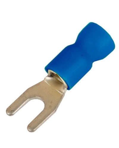 Наконечник вилочный НВИ 1,5-2,5 М4 (D4,3мм) (100 шт) (2B14P-EE-PVC). Наконечник вилочный с изолированным фланцем ПВХ. ДКС в Комсомольске-на-Амуре