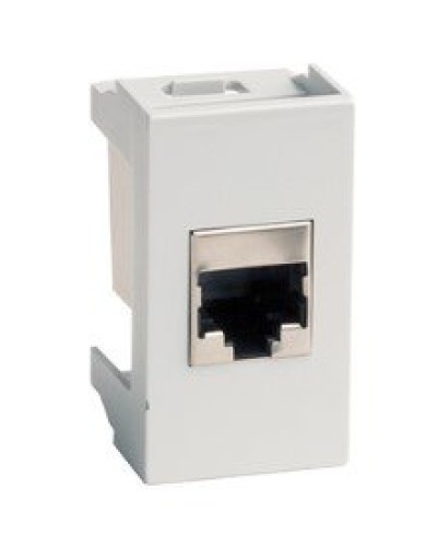 Розетка RJ-45 Viva 1 модуль серая (45138): Розетка компьютерная с одним разъёмом в Комсомольске-на-Амуре