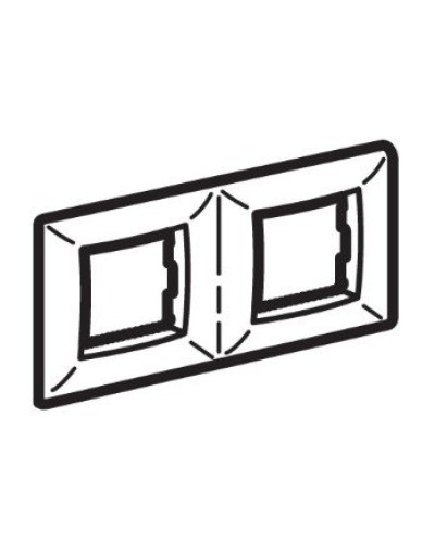 Рамка на 2+2 модуля (двухместная), слоновая кость (75012O): Рамка двухместная, Brava в Комсомольске-на-Амуре
