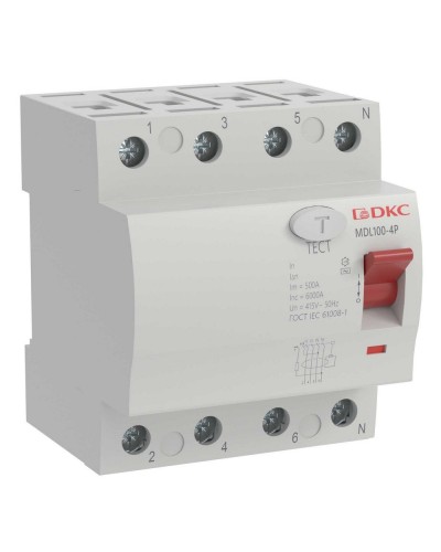 YON MAX MDL100 ВДТ, 4P, 30mA, 40A, АС (MDL100-4P2-40-AC). Автоматический выключатель дифференциальный (УЗО). ДКС в Комсомольске-на-Амуре