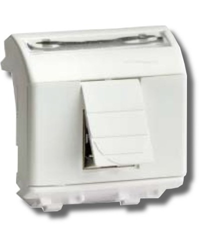 Розетка RJ-45 Brava 2 модуля белая (76450B): Розетка компьютерная с двумя разъёмами в Комсомольске-на-Амуре