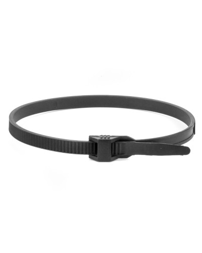 Хомут 9x180 P6.6 черный (100шт) (26501SR): Хомут с плоским замком в Комсомольске-на-Амуре