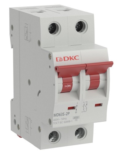 YON max MD63S 2P 6А 4,5кА C (MD63S-2PC6). Автоматический выключатель. ДКС в Комсомольске-на-Амуре