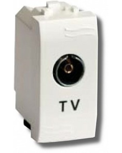 Розетка TV Brava универсальная 1 модуль слоновая кость (75721S): Розетка TV в Комсомольске-на-Амуре