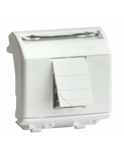Розетка RJ-45 Brava 2 модуля слоновая кость (75655S): Розетка компьютерная с двумя разъёмами в Комсомольске-на-Амуре