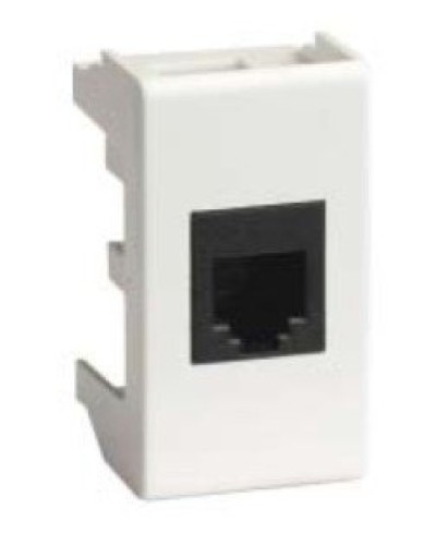 Розетка RJ-45 Viva 1 модуль белая (45038): Розетка компьютерная с одним разъёмом в Комсомольске-на-Амуре